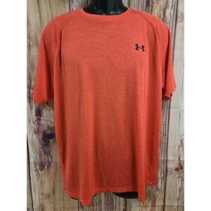 Under Armour Mens Tech Tee Loose Fit Large Orange Running Shirt